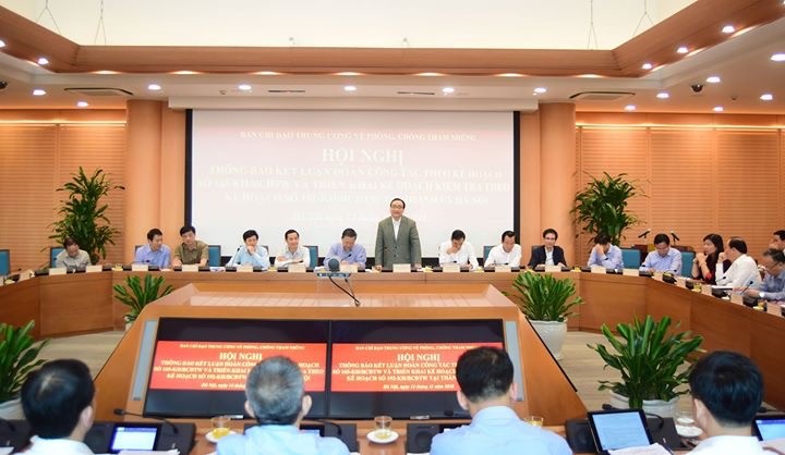 Các đoàn công tác của Ban chỉ đạo Trung ương làm việc với Thành ủy Hà Nội