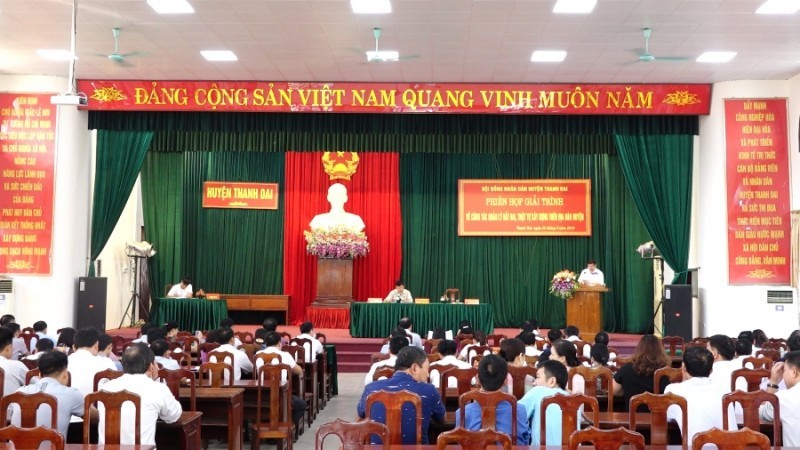 Huyện Thanh Oai sẽ báo cáo tình hình giải quyết đơn thư khiếu nại, tố cáo
