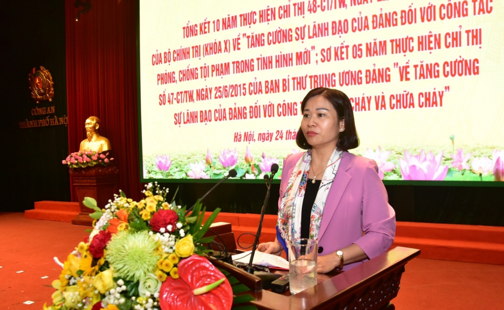 Phó Bí thư Thường trực Thành ủy Nguyễn Thị Tuyến: Xây dựng Hà Nội tiếp tục là điểm an toàn, hấp dẫn
