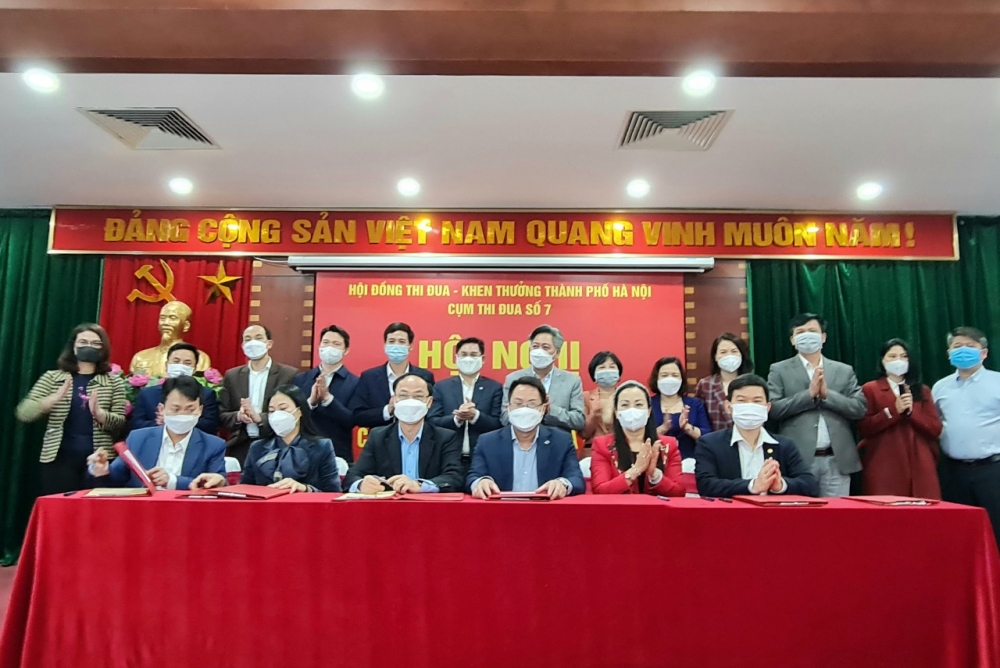 Cụm thi đua số 7 thành phố Hà Nội ký giao ước thi đua năm 2022