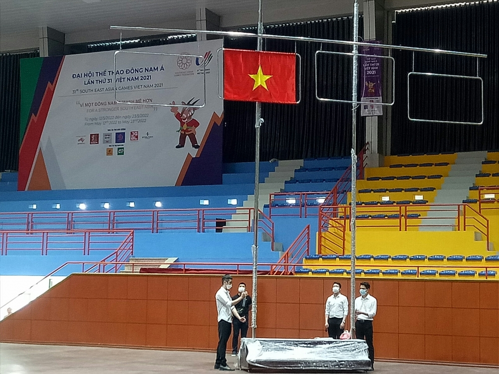 Tập huấn nghi thức kéo cờ và trao Huy chương tại SEA Games 31