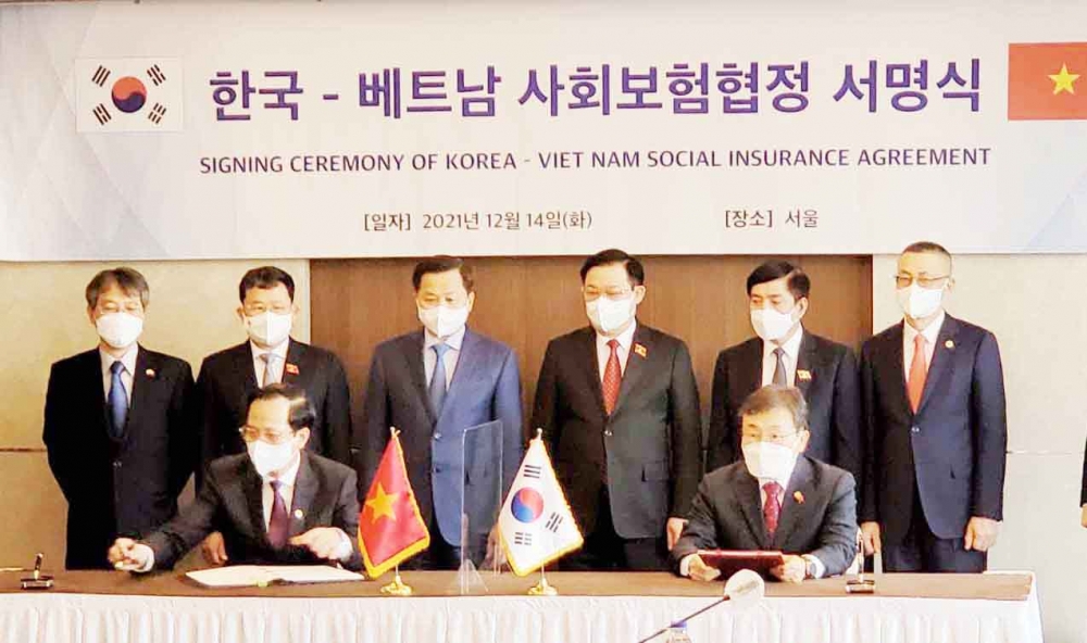 Chính phủ Việt Nam - Hàn Quốc ký hiệp định về bảo hiểm xã hội