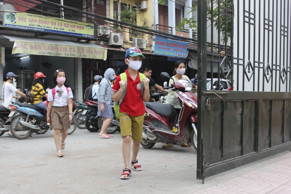 Học sinh từ lớp 1 đến lớp 6 của 18 huyện, thị xã ở Hà Nội trở lại trường từ ngày 10/2. (Ảnh minh họa) 