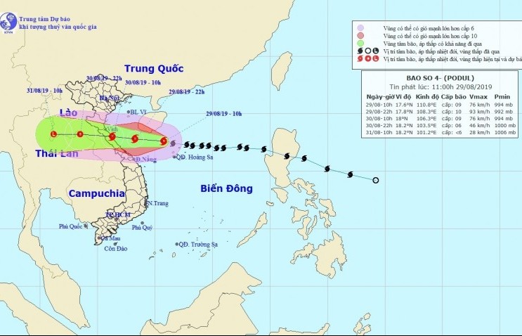 Chủ động phòng, chống cơn bão số 4