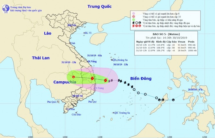 Chủ động ứng phó với bão số 5