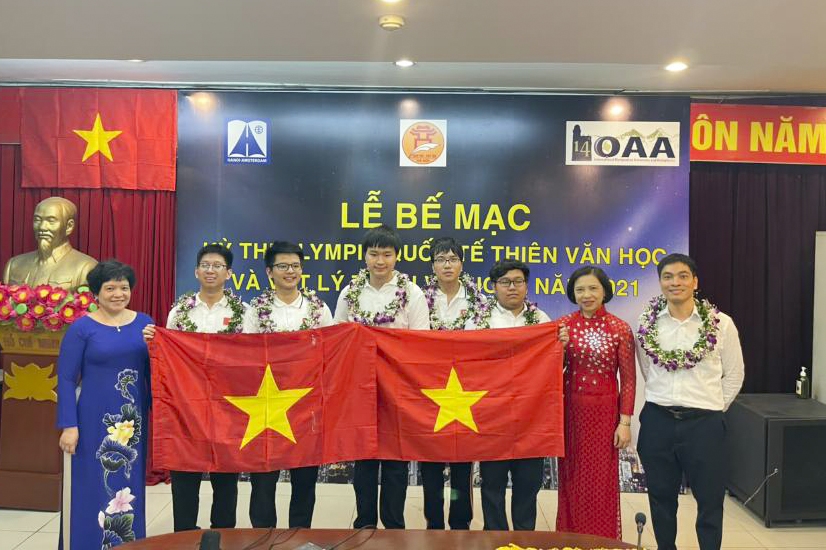 Học sinh Việt Nam giành 5 Huy chương tại kỳ thi Olympic quốc tế về Thiên văn học và Vật lý Thiên văn