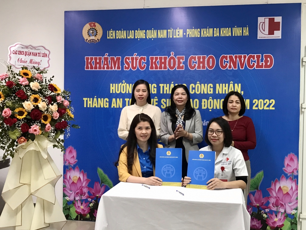 LĐLĐ quận Nam Từ Liêm: Tổ chức khám sức khỏe miễn phí cho gần 500 đoàn viên công đoàn