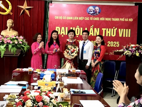 Đại hội Chi bộ cơ quan Liên hiệp các tổ chức hữu nghị thành phố Hà Nội lần thứ VIII, nhiệm kỳ 2020-2025
