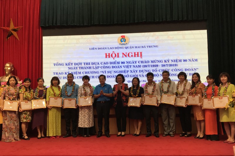 LĐLĐ quận Hai Bà Trưng kỷ niệm 90 năm thành lập Công đoàn Việt Nam