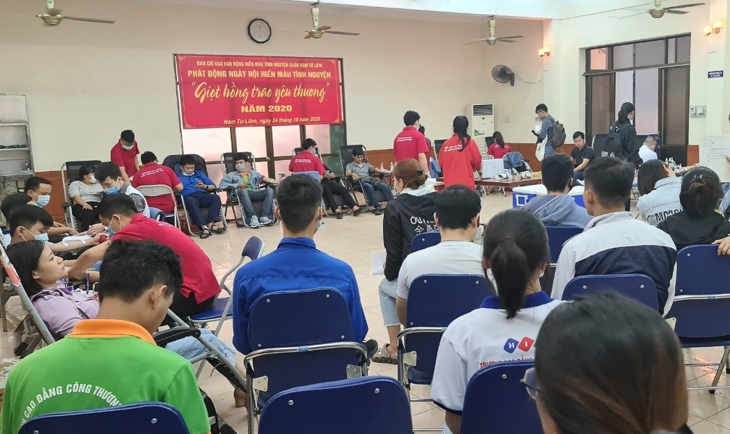 Tuổi trẻ quận Nam Từ Liêm tích cực hưởng ứng Ngày hội Hiến máu tình nguyện