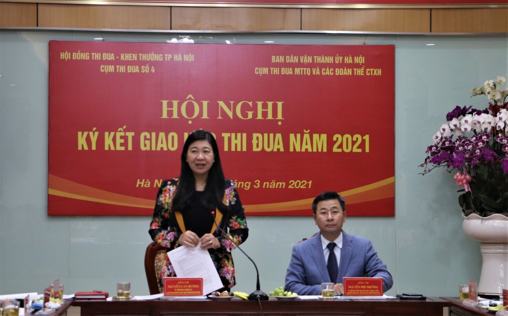 Cụm thi đua số 4 thành phố Hà Nội ký kết giao ước thi đua năm 2021