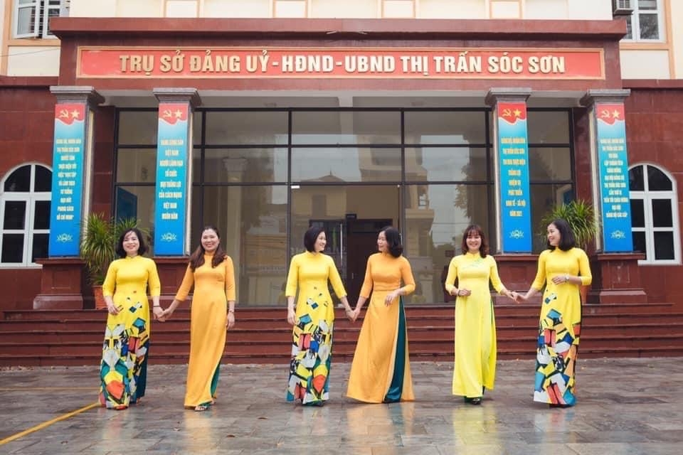 Sôi nổi “Tuần lễ áo dài Việt Nam” trong nữ cán bộ công nhân viên chức huyện Sóc Sơn