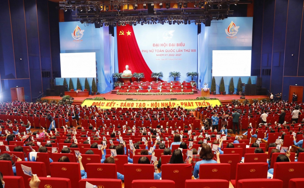 Gần 1.000 đại biểu tham dự Đại hội đại biểu Phụ nữ toàn quốc lần thứ XIII