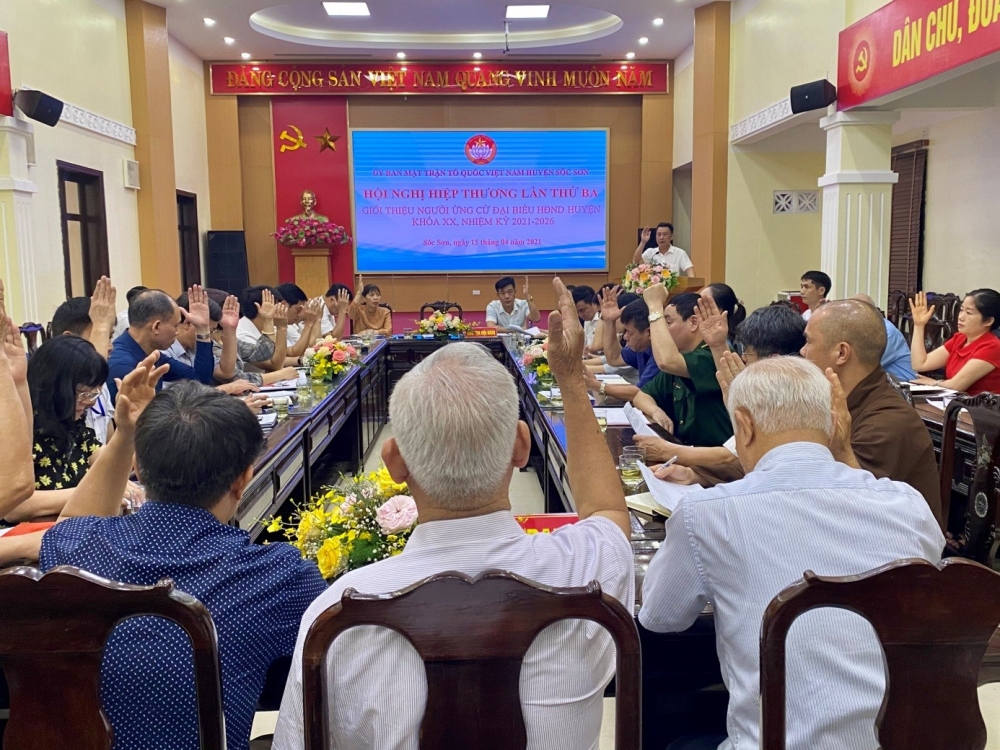 Huyện Sóc Sơn tổ chức hội nghị hiệp thương lần thứ ba