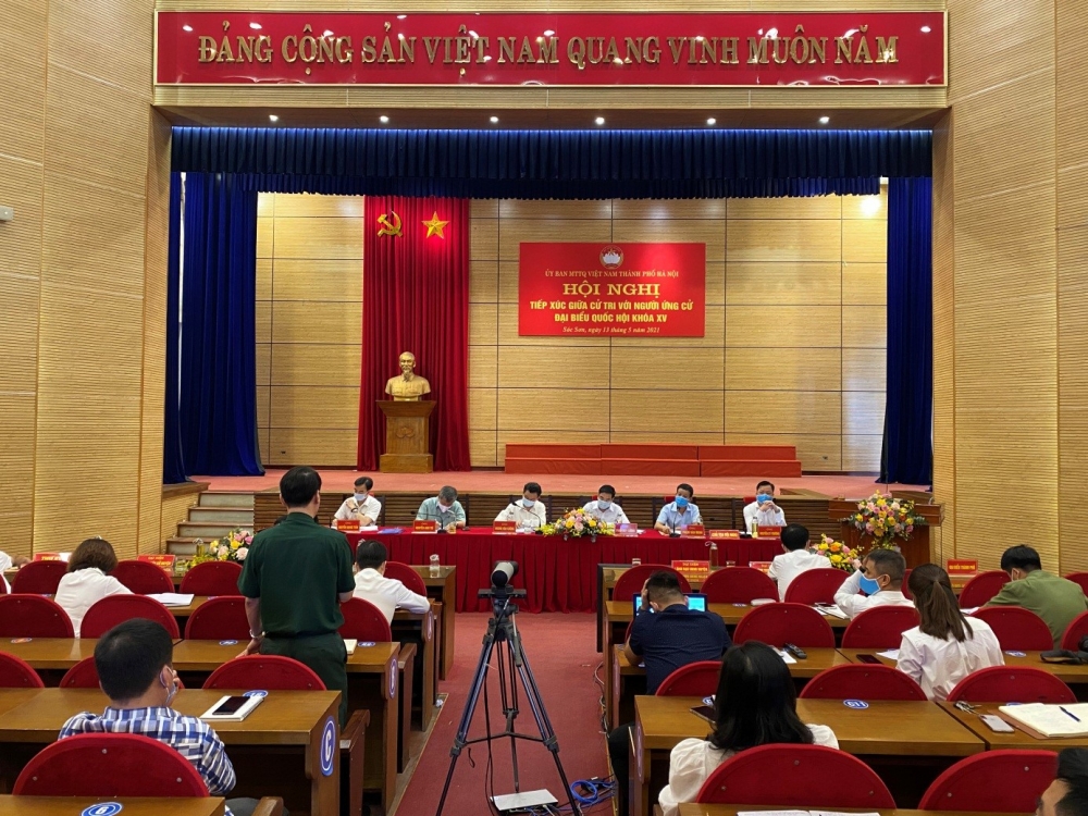 Ứng viên đại biểu Quốc hội khoá XV tiếp xúc cử tri huyện Sóc Sơn