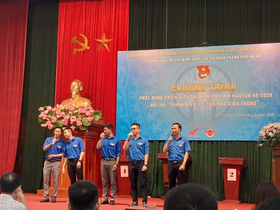 Đoàn Khối các cơ quan thành phố Hà Nội khởi động chiến dịch tình nguyện hè 2020