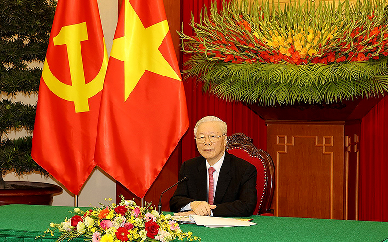 Tổng Bí thư Nguyễn Phú Trọng và Tổng Bí thư, Chủ tịch Trung Quốc Tập Cận Bình gửi thư chúc mừng năm mới Nhâm Dần 2022