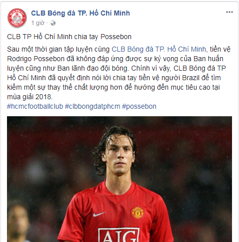 clb tphcm thanh ly hop dong voi cuu tien ve cua man united