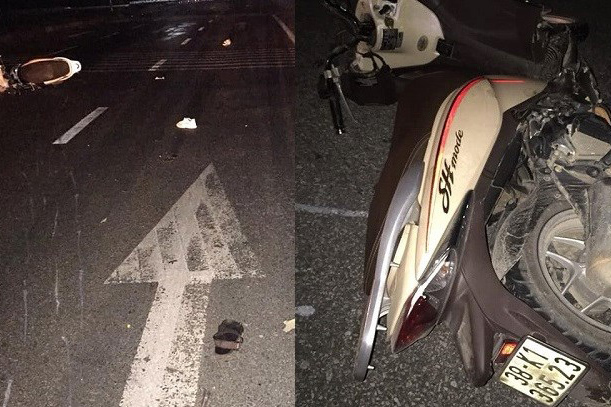 Hà Tĩnh: Xe máy tông xe tải đỗ bên đường, 3 thanh niên tử vong