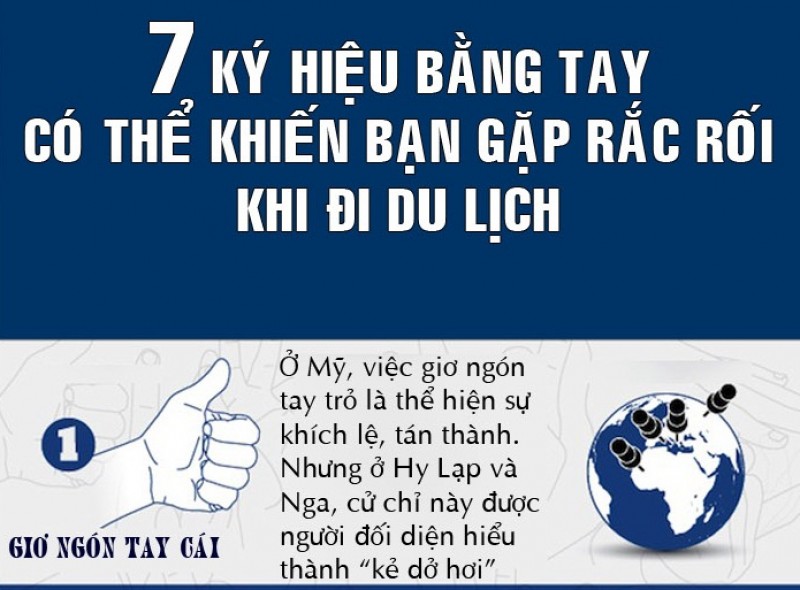 7 ký hiệu bằng tay có thể khiến bạn gặp rắc rối khi du lịch nước ngoài