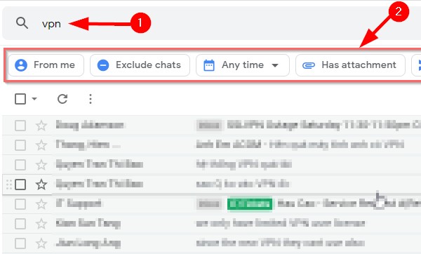 Cách tìm kiếm nhanh trong Gmail