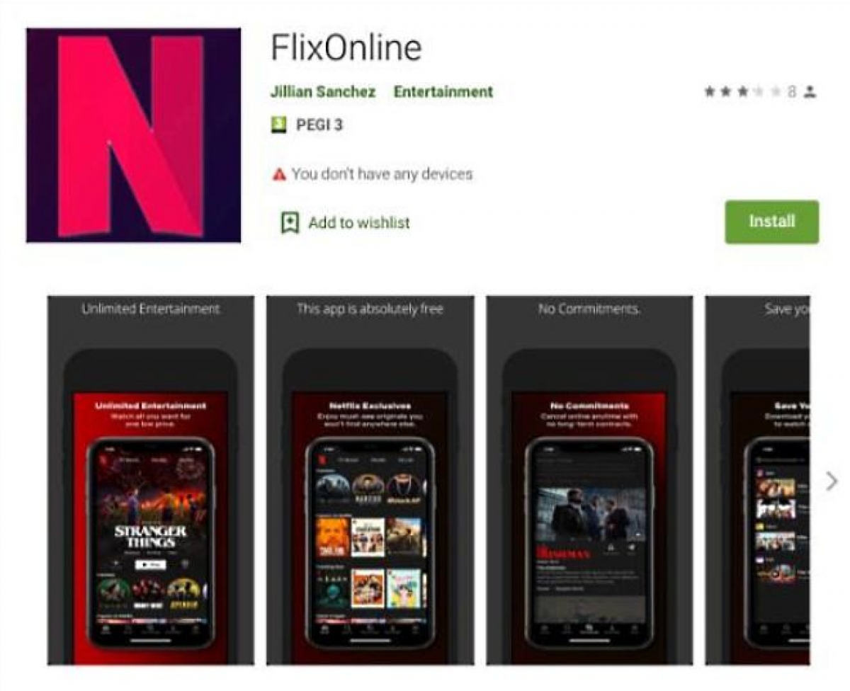 Đã có khoảng 500 người tải xuống ứng dụng trước khi nó bị gỡ bỏ khỏi Google Play Store.