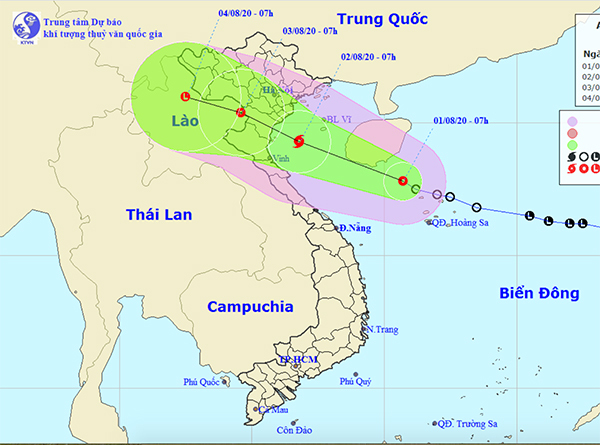 Bão khả năng vào đất liền chiều mai, nguy cơ ngập lụt nhiều nơi