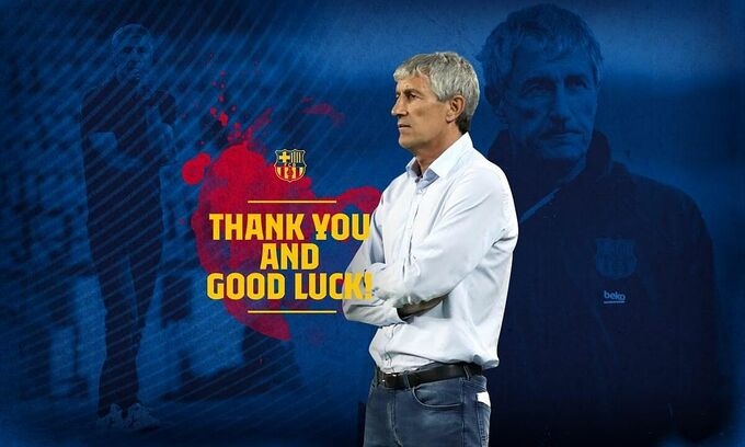 Barca sa thải huấn luyện viên Quique Setien