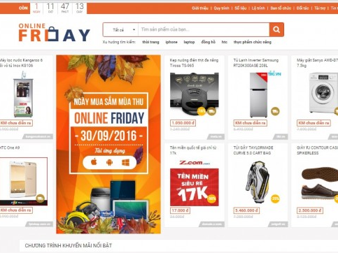 Gần 61.300 sản phẩm khuyến mãi trong Ngày Online Friday