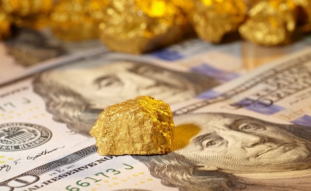 Giá vàng tăng, đồng USD giảm mạnh
