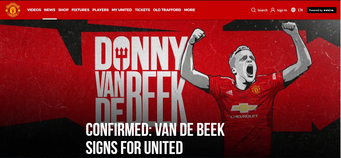 Man Utd chiêu mộ thành công Van de Beek