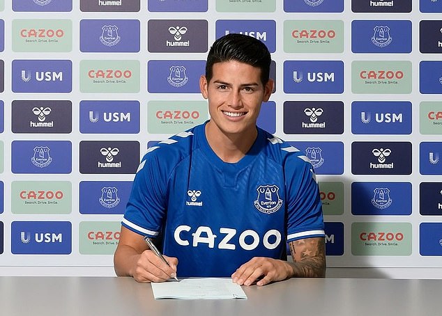 Everton have announced the signing of James Rodriguez on a two-year deal from Real Madrid