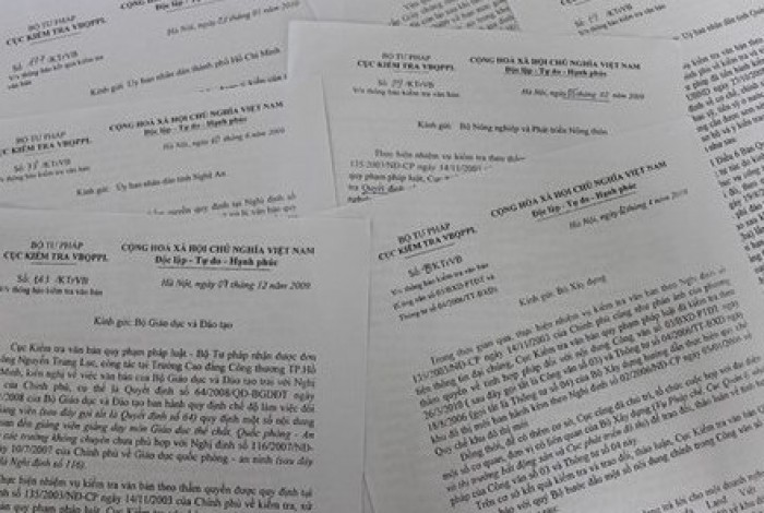 Bộ Tư pháp lý giải về hơn 6.800 văn bản ban hành sai