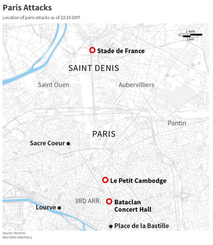 Tấn công hàng loạt đẫm máu ở Paris, 153 người chết - 5