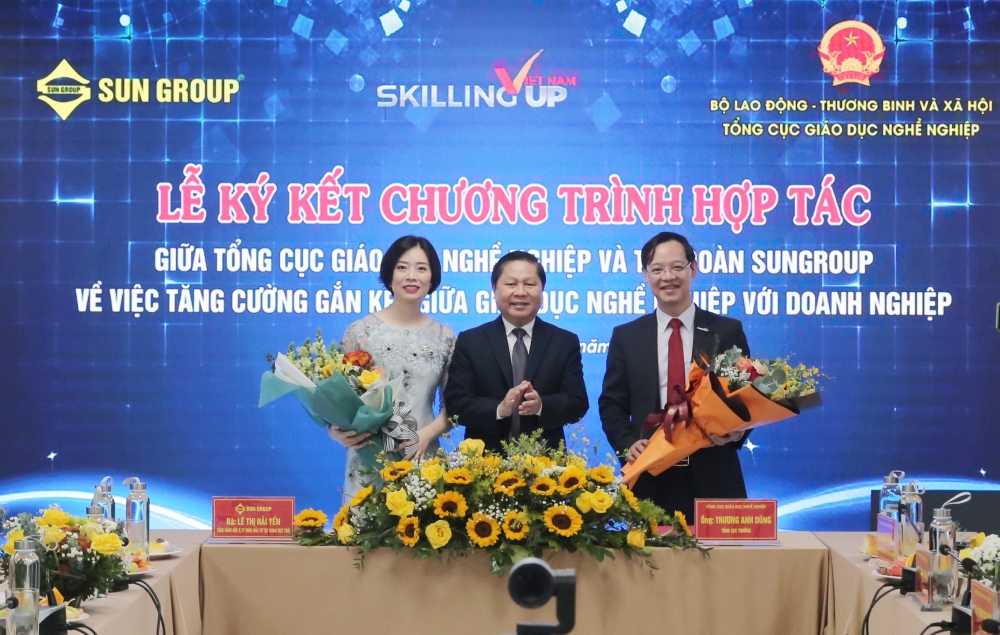 Tập đoàn Sun Group ký hợp tác với Tổng cục Giáo dục nghề nghiệp