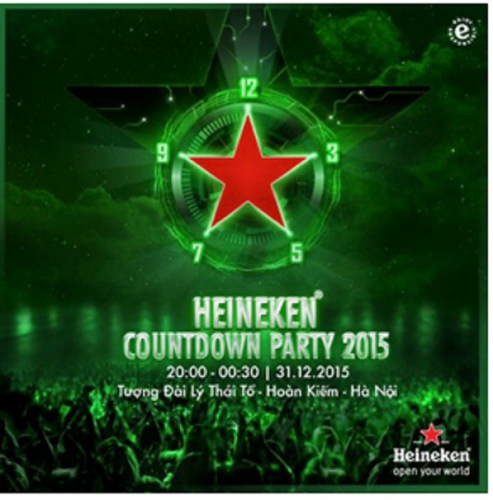 Đón năm mới với đại tiệc Heineken Countdown Party