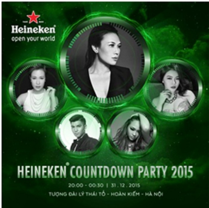 Đón năm mới với đại tiệc Heineken Countdown Party