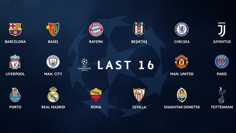 Xác định 16 đội bóng có mặt ở vòng knock-out Champions League