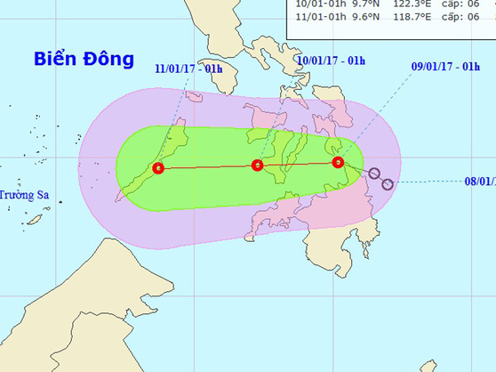Áp thấp nhiệt đới hướng vào Biển Đông, miền Bắc sắp có mưa lớn