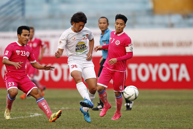 Vắng Công Phượng, HA Gia Lai vẫn thắng đậm Hà Nội HA Gia Lai thể hiện sự vượt trội về đẳng cấp - Ảnh: Gia Hưng