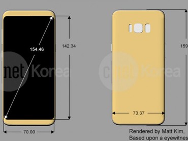 Hình dáng, kích thước Galaxy S8 và S8 Plus lộ toàn diện