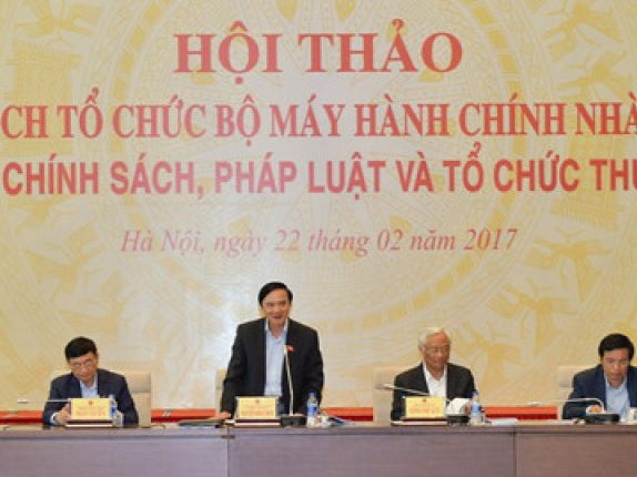 Cải cách bộ máy hành chính: Phải tinh và gọn