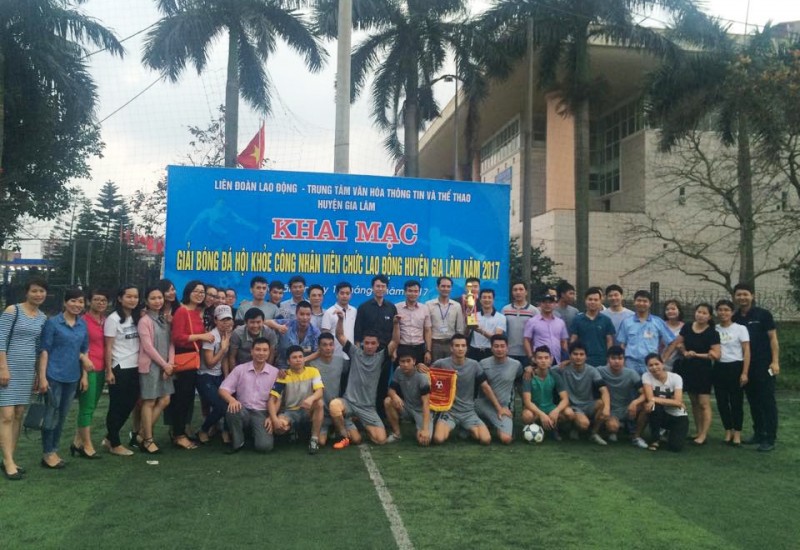 Đội Công đoàn Công ty TNHH Điện Stanley Việt Nam giành Cúp vô địch