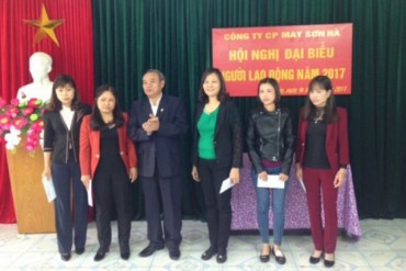Công ty Cổ phần May Sơn Hà: Tổ chức hội nghị người lao động