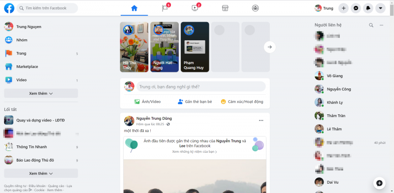 Bật và trải nghiệm giao diện Facebook mới 2020