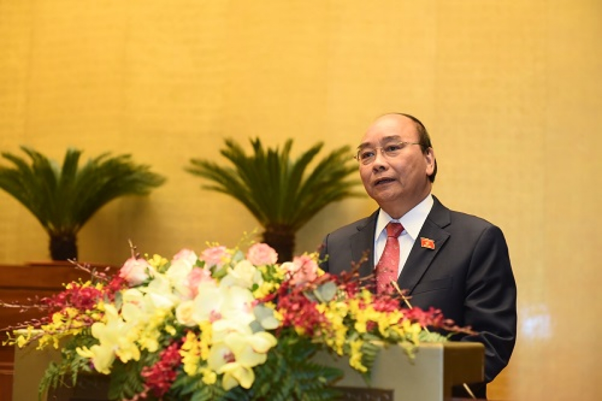 Quốc hội chính thức miễn nhiệm Thủ tướng Chính phủ Nguyễn Xuân Phúc. Ảnh: VGP