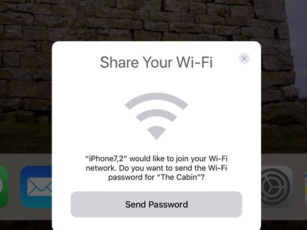 Dễ dàng chia sẻ mật khẩu mạng Wi-Fi với bạn bè trên iOS 11