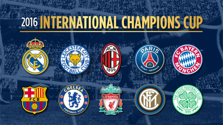 Lịch thi đấu giải giao hữu International Champions Cup 2016