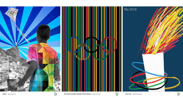 chinh thuc cong bo poster olympic rio 2016