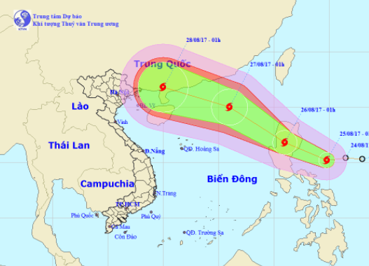Xuất hiện cơn bão mới Pakhar, nguy cơ sạt lở đất tại Tuyên Quang